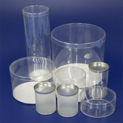 Duidelijke van de Plastic Containerspvc van de Cilinderbuis de Cilinderbuis met Deksel