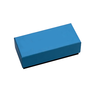 Het Document van rechthoek Blauwe Franse Macaron Giftvakje Verpakking met Tussenvoegseldienblad