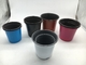 Het cilindrische Gemakkelijke Overplanten van 0.5L Mini White Plastic Flower Pots