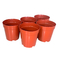 Rode Ronde Plastic het Kinderdagverblijfpotten van Bloempotten voor het Tuinieren een Pot