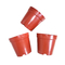 Hydrocultuurpp Bonsai 85mm Oranje Plastic Bloempotten met Etiket