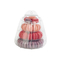 Wegwerpproduct 4 die Laag Plastic Macaron Mini Macaron Tower With Handle verpakken