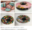 13 rij grote Plastic Macaron die de Witte 62cm Tribune van Huwelijkscupcake verpakken