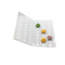 Vouwend 3x8 24pcs die Plastic Macaron Clam Shell Tray Clear-het HUISDIER van pvc verpakken