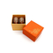 Mooie Oranje Kraftpapier-Document Verpakkende het Vakje van Macaron Rekupereerbare UVdeklaag 2pcs