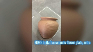 HDPE imitatie keramische bloemenplaat, retro bloemenplaat, plastic bloemenplaat