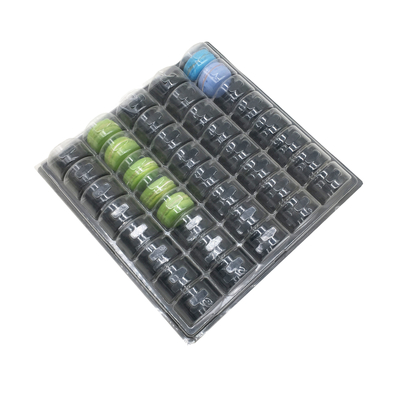 5 x 8 arrangement 40 cellen macaron verpakkingsbakje en deksel, transparante en heldere PVC/PET blister macaron doos