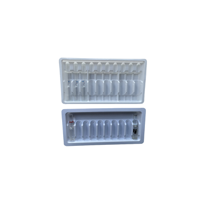 PET blister verpakkingsbak water injectie medicijn ampul bak aanpassing