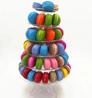 18 g verpakking van plastic macarons voor wegwerpvoedselbakken