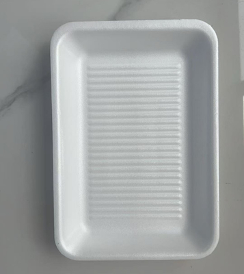 Wegwerp Zwarte Plastic Pallets Voor Verse Producten In Supermarkten Voedselveilige Rechthoekige Wegwerp Borden Voor Groenten En Fruit