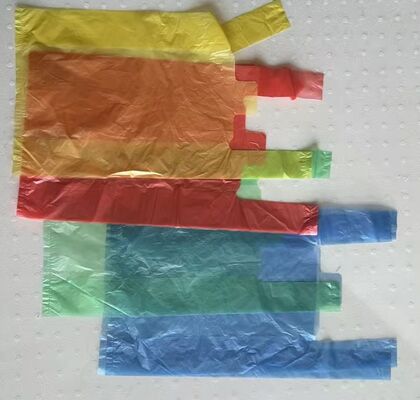 Op maat gemaakte recyclebare HDPE boodschappentas met hoge slagvastheid voor supermarkten