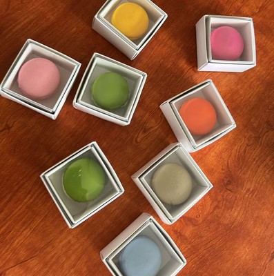 Eco-vriendelijke transparante macaronverpakkingsdoos met op maat gedrukt voor cadeau en tentoonstelling