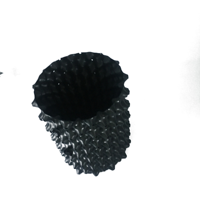20cm Dia 0.7mm Met een laag bedekt niet van de Luchtpotten van pvc Plastic Chemisch afbreekbare Potten van de Polymeren Zwarte Lucht