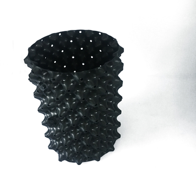 20cm Dia 0.7mm Met een laag bedekt niet van de Luchtpotten van pvc Plastic Chemisch afbreekbare Potten van de Polymeren Zwarte Lucht