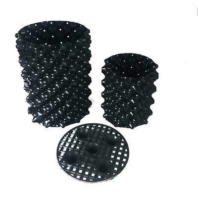 20cm Dia 0.7mm Met een laag bedekt niet van de Luchtpotten van pvc Plastic Chemisch afbreekbare Potten van de Polymeren Zwarte Lucht