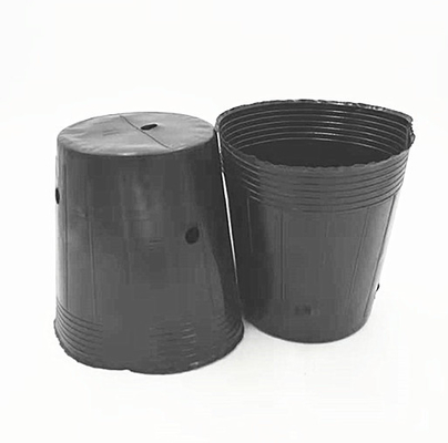 HDPE-plastiek kinderpot uienzaad zwart potten voor kas