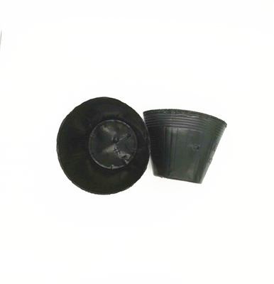 Persoonlijke grootte Zwart PVC PS Plastic zachte bloemenvoeding pot voor het planten