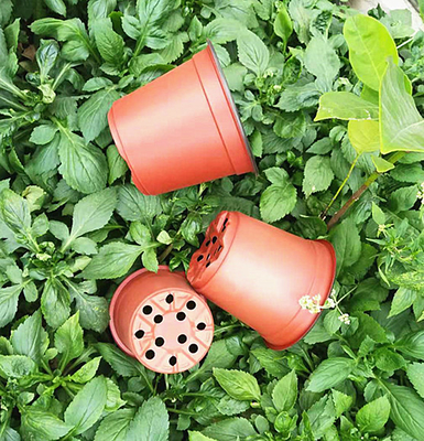 Eenmalige dubbelkleurige bloempot voor kas en tuin