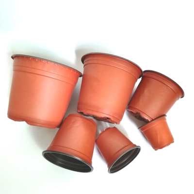 Dubbelkleurige plastic kwekerijpot voor bloemen / groene planten