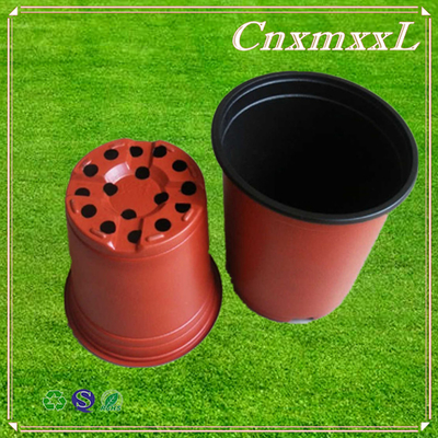 Lichte en zachte zwarte dubbelkleurige plastic bloempotten Chive shoot zaaizaadpot voedingspot