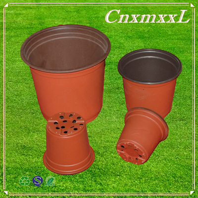 Lichte en zachte zwarte dubbelkleurige plastic bloempotten Chive shoot zaaizaadpot voedingspot