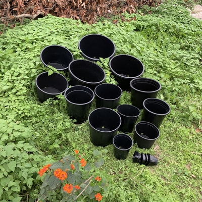 Duurzaam hard plastic 3 gallon zwarte bloemplantpotten Grote kinderpotten van PP / HDPE