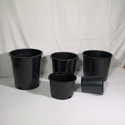 Duurzaam hard plastic 3 gallon zwarte bloemplantpotten Grote kinderpotten van PP / HDPE