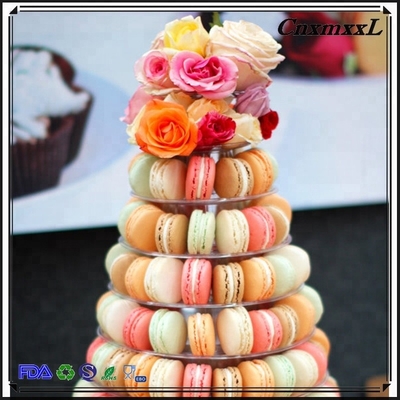 Nieuw ontwerp 10 Tier Macaron Toren Wegwerptasje
