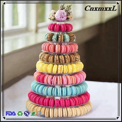 Nieuw ontwerp 10 Tier Macaron Toren Wegwerptasje