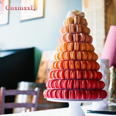 Super WOW 10 Tier Macaron Blister Tower Stand Verpakking Met Acryl