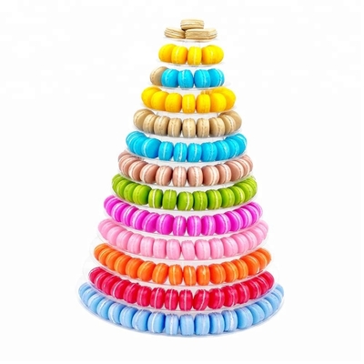Nieuwe Macaron Tower Piramide 13 Tier Plastic Macaron Tower Display Stand