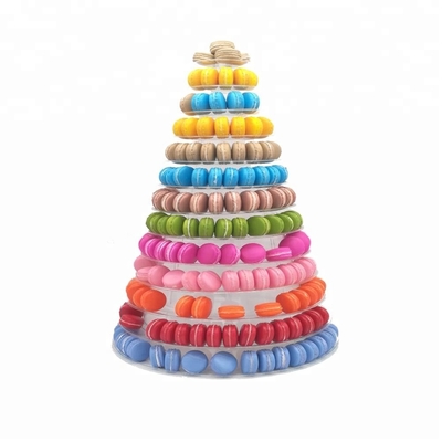Nieuwe Macaron Tower Piramide 13 Tier Plastic Macaron Tower Display Stand