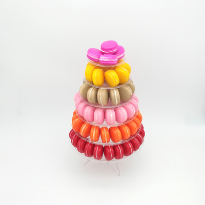 Ronde gerecycled 6 Tier Macaron toren stand met onderkant