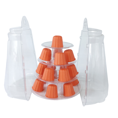 Duidelijk 4 Tier Canele Display Stand For Cake Shop Bakkerij