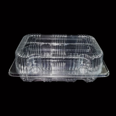 Biologisch afbreekbare 18 cm PET-plastic tray voor verpakkingen van salades en groenten