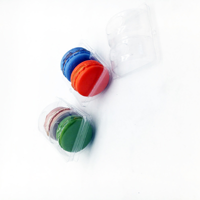 Herbruikbare macaron verpakkingsbak Blister 2 Pack Box