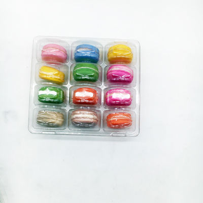 12 holte macaron bak op maat plastic blister verpakkingsbak