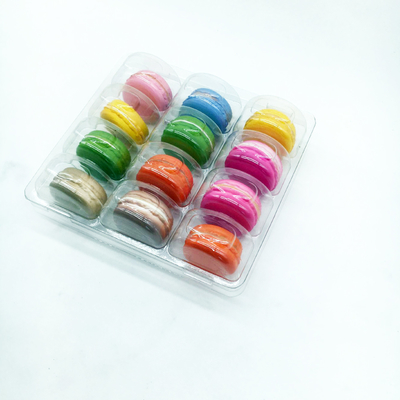 12 holte macaron bak op maat plastic blister verpakkingsbak