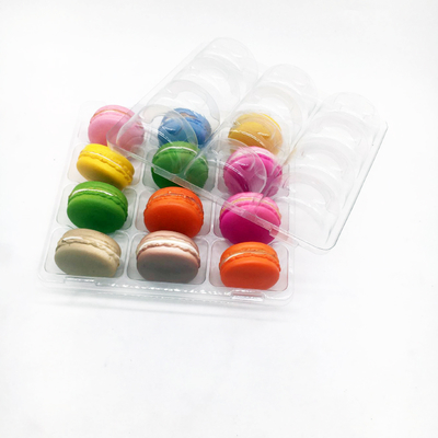 12 holte macaron bak op maat plastic blister verpakkingsbak