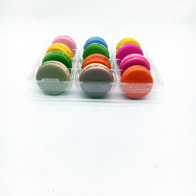 12 holte macaron bak op maat plastic blister verpakkingsbak