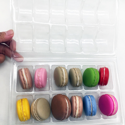 Herbruikbare kunststofclamshell Macaron Tray Blister Procestype