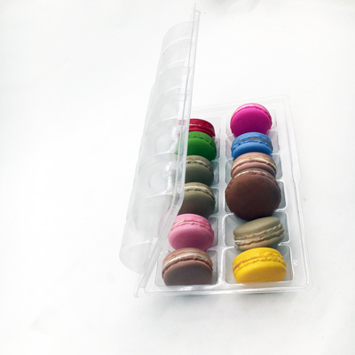 Herbruikbare kunststofclamshell Macaron Tray Blister Procestype