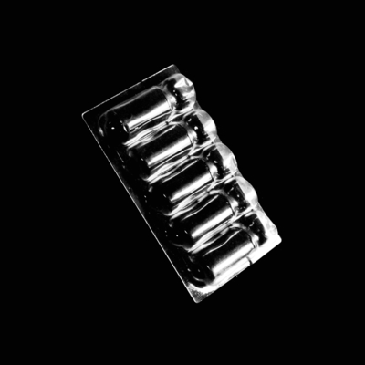 Doorzichtige PVC PET PP Clamshell Verpakking Plastic Blister Ampoule Tray Met Paper Card Inserts