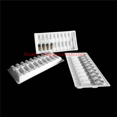 Hoogwaardige Plastic Ampules Tray 1ml 2ml 5ml 10ml Plastic Clear Blister Packaging Vials Blister Tray Box