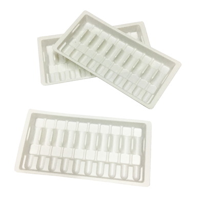 Witte Plastic Ampuulbak Verpakking 10 ml Glas Vialbakken Plastic Ampuuldoos