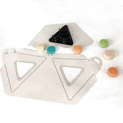 Paper Macaron Packaging Tower Hold 9 Pcs 2 Tiers Macaron Tower