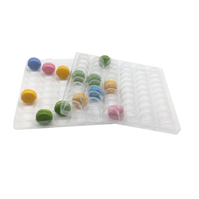 Transparante plastic macaronverpakking Blister 6 x 10 arrangement 60 cellen macaron verpakking bak