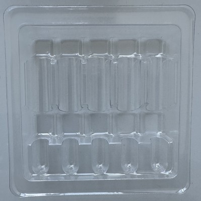 PET Fragile Goods Verpakkingsbak Glasfles Vaste verpakkingsbak Water Injectie 1ml 2ml 5ml 10ml 5 Pack