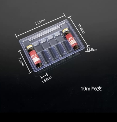 10 ml orale vloeistof ampulletje PET transparante vacuümbak, verpakking van 5, verpakking van 10, verpakking van 12