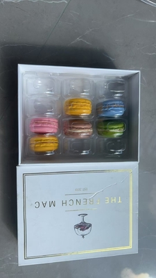 12 Macaron Geschenkdoos Verpakking Boutique Carton Dessert Verpakking Op maat